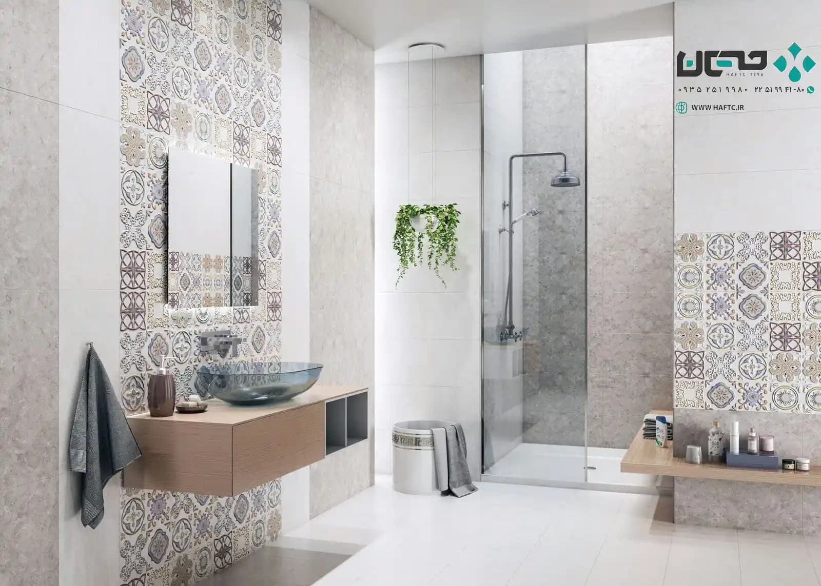 سرامیک عقیق مدل شارلوت 60*30 طوسی تک گل مات