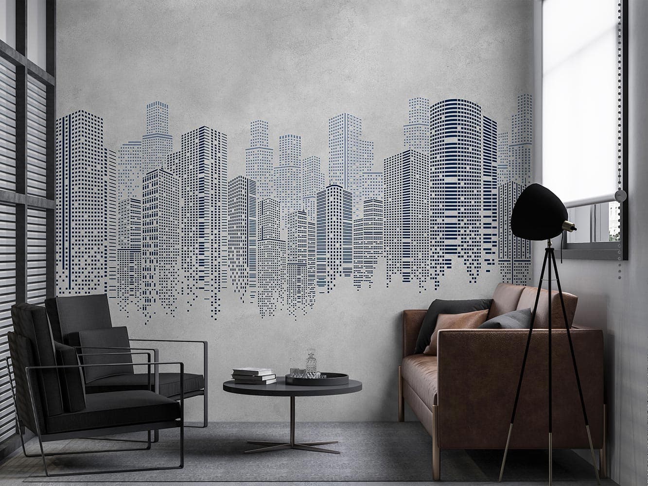 پوستر دیواری ساختمان مدرن M10043600