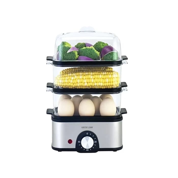 تخم مرغ پز گرین لاین مدل Tier Egg Cooker Vegetable Steamer — تصویر ۶