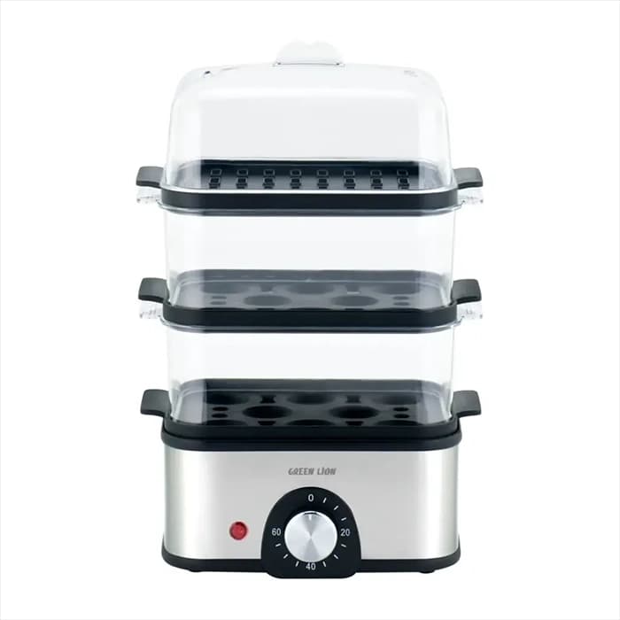 تخم مرغ پز گرین لاین مدل Tier Egg Cooker Vegetable Steamer — تصویر ۵