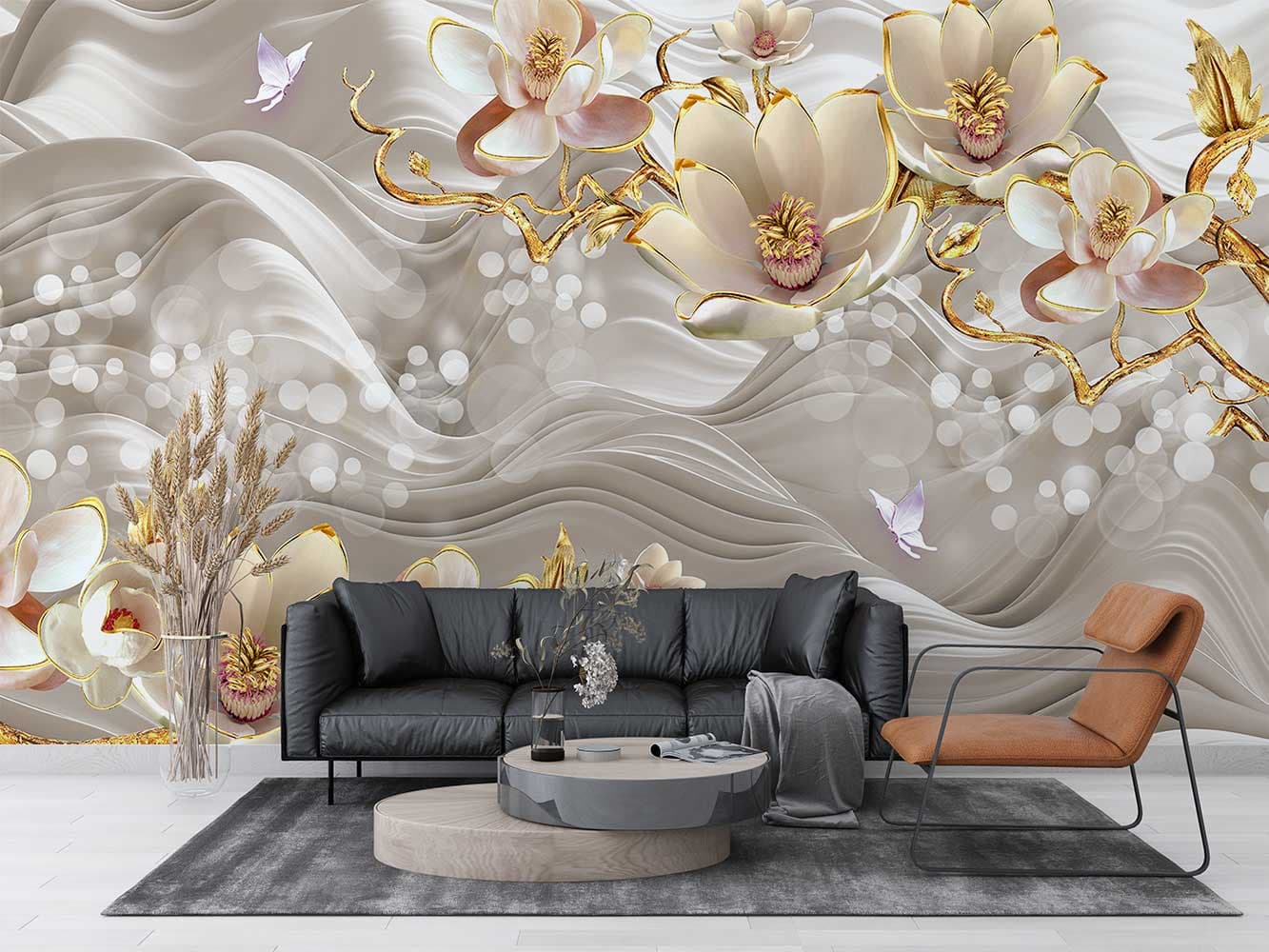 کاغذ دیواری گل سه بعدی M13510700
