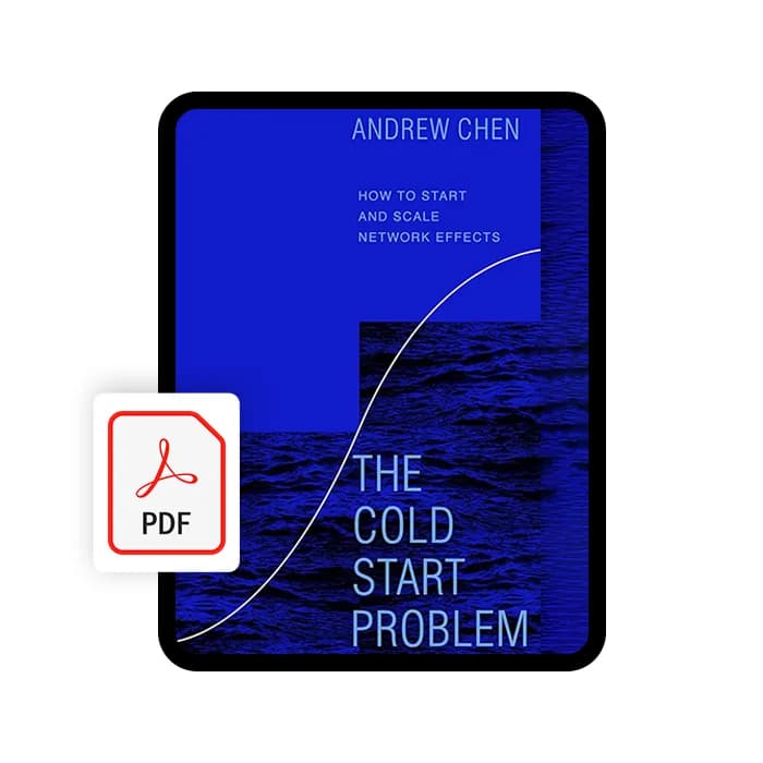 کتاب الکترونیکی The Cold Start Problem (PDF)