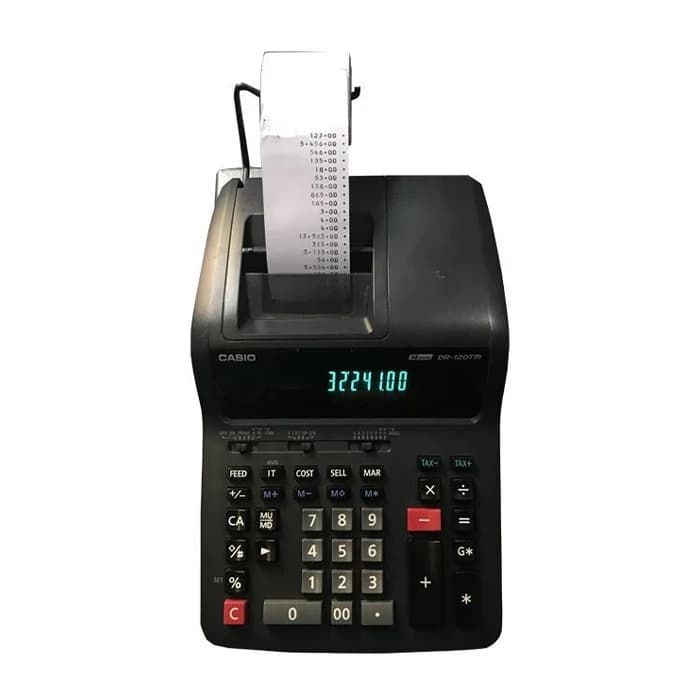 ماشین حساب کاسیو مدل DR-120 TM چاپی