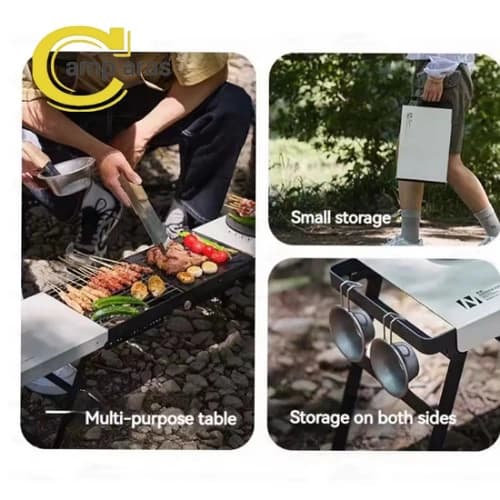 میز تاشو باربیکیو نیچرهایک مدل CNK2300013 زغالی — تصویر ۹