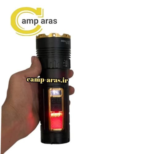 چراغ قوه اسمال سان مدل ZY-T302 شارژی زوم دار — تصویر ۹