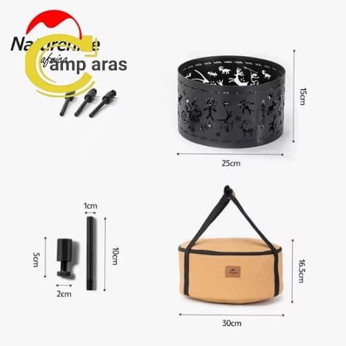 آتش دان هیزمی نیچرهایک مدل NH21JJ102 پایه دار — تصویر ۹