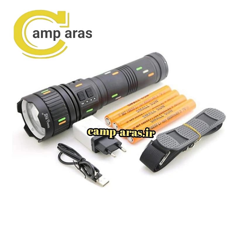 چراغ قوه زوم دار شارژی اسمال سان مدل ZY-T708 پاوربانکی — تصویر ۱۰