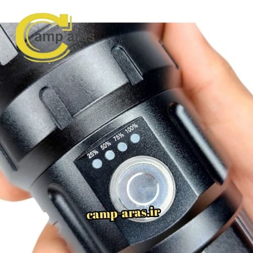 چراغ قوه شکاری شارژی اسمال سان مدل ZY-T221 اورجینال — تصویر ۵