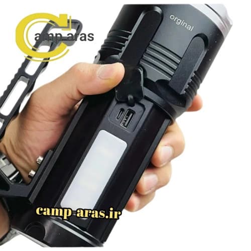 چراغ قوه نورافکن زوم دار اسمال سان کد ZY-T276 شارژی — تصویر ۵
