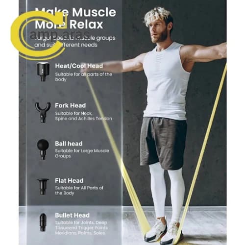 ماساژور تفنگی حرارتی رنفو RENPHO Active Thermal — تصویر ۸
