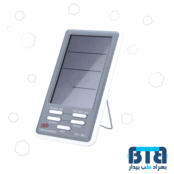 دماسنج و رطوبت سنج دیجیتال دو سنسور مدل DC803