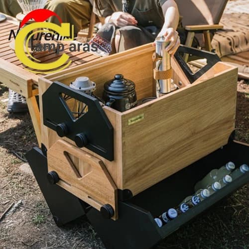 باکس تاشو چوبی 50 لیتر نیچرهایک کد NH21SNX07 چندکاره — تصویر ۵