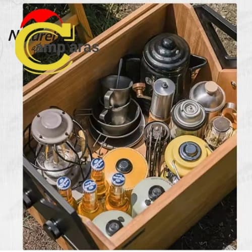باکس تاشو چوبی 50 لیتر نیچرهایک کد NH21SNX07 چندکاره — تصویر ۸