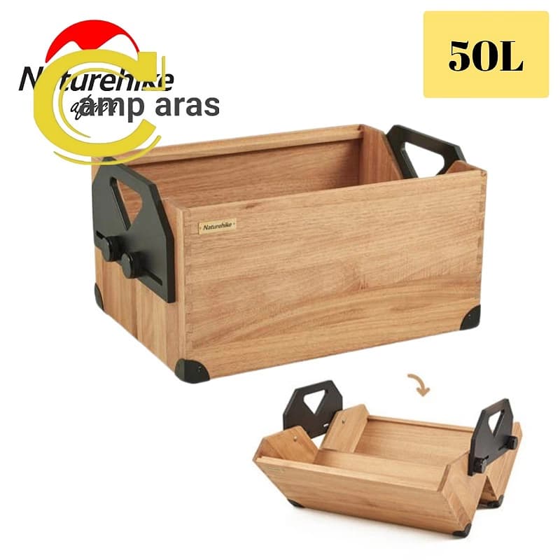 باکس تاشو چوبی 50 لیتر نیچرهایک کد NH21SNX07 چندکاره