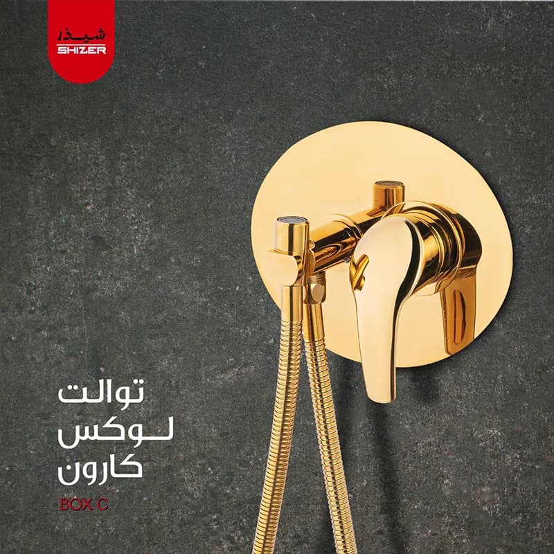 شیر توالت توکار لوکس شیذر مدل کارون