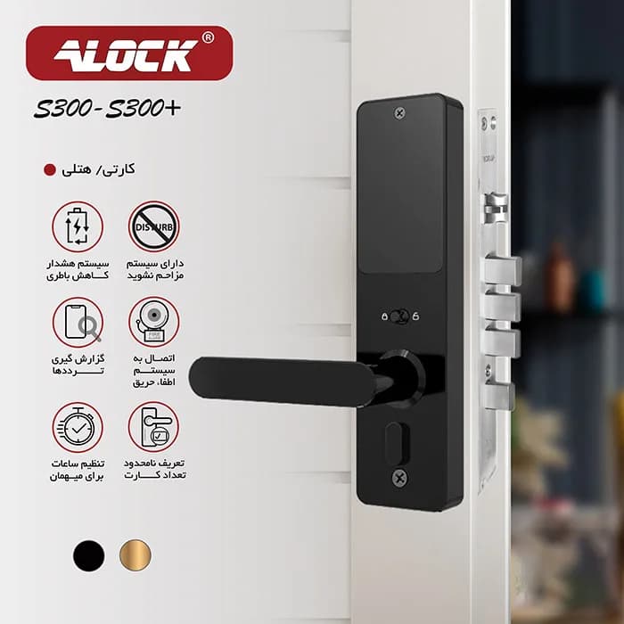 دستگیره کارتی هتلی ALOCK مدل S300C (آفلاین) — تصویر ۵