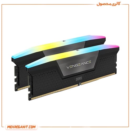 رم دسکتاپ کورسیر دوکاناله VENGEANCE 32GB 6400MHz RGB CL32 DDR5 مشکی — تصویر ۷