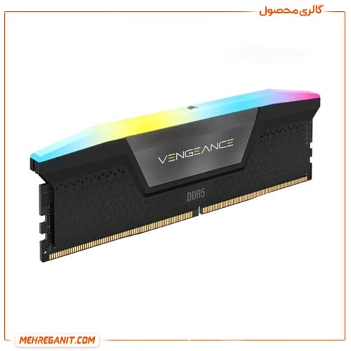 رم دسکتاپ کورسیر تک کاناله VENGEANCE 16GB 5200MHz RGB CL40 DDR5 مشکی — تصویر ۳
