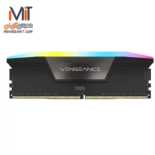 رم دسکتاپ کورسیر تک کاناله VENGEANCE 16GB 5200MHz RGB CL40 DDR5 مشکی