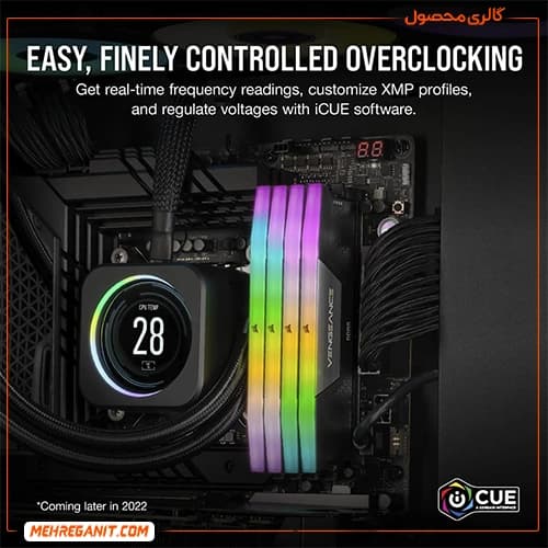 رم دسکتاپ کورسیر دوکاناله VENGEANCE 48GB 5600MHz RGB CL40 DDR5 مشکی — تصویر ۸