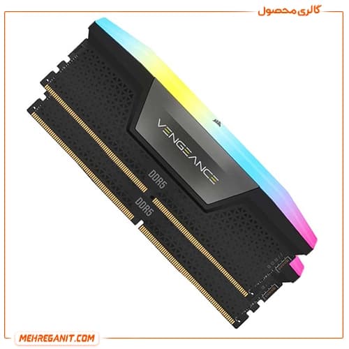 رم دسکتاپ کورسیر دو کاناله مدل VENGEANCE RGB 64GB 5200MHz CL40 DDR5 — تصویر ۳