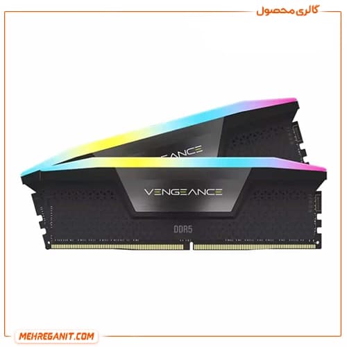 رم دسکتاپ کورسیر دو کاناله مدل VENGEANCE RGB 64GB 5200MHz CL40 DDR5 — تصویر ۴