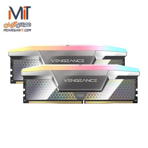 رم دسکتاپ کورسیر دو کاناله مدل VENGEANCE RGB CUDIMM DDR5 48GB 8000MHz CL38
