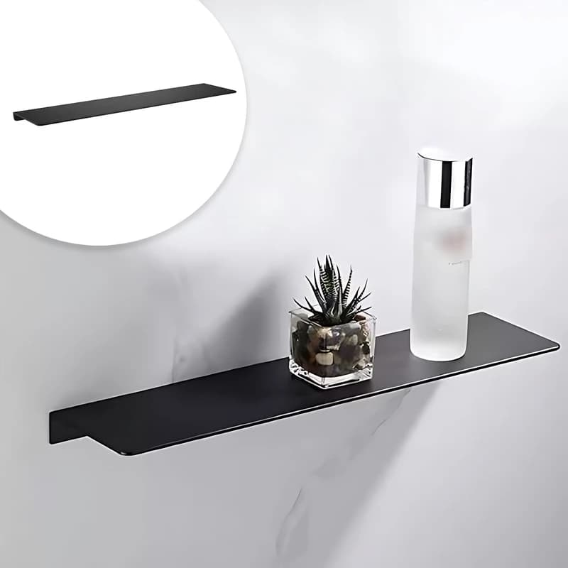 شلف حمام یک طبقه پیچی رنگ مشکی مات فانتونی S056