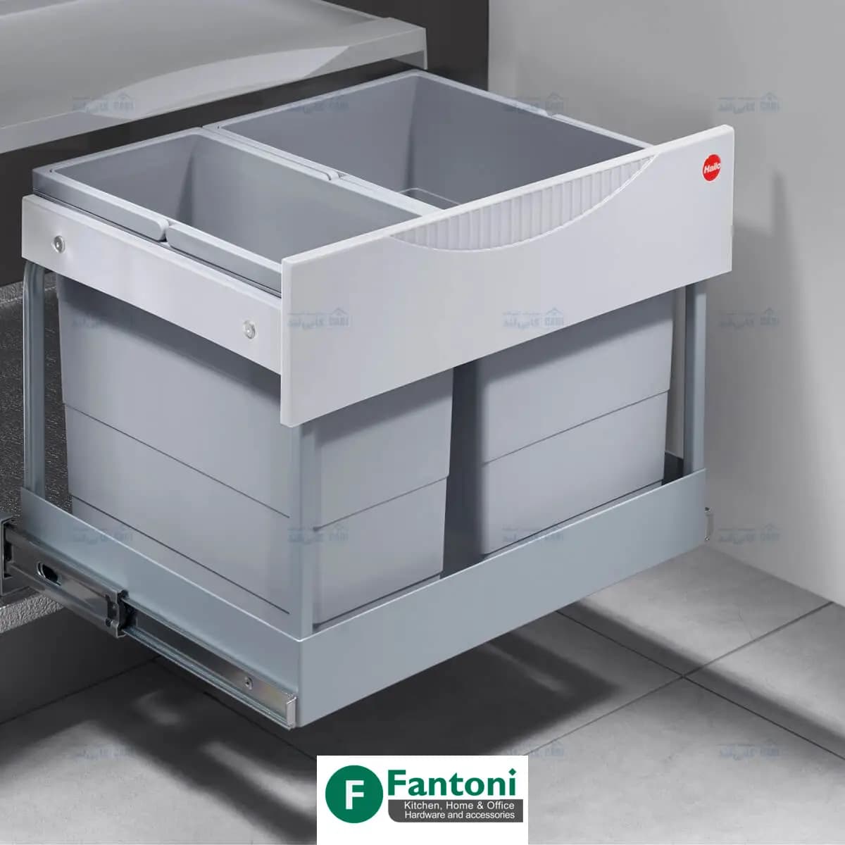 سطل چند منظوره توکار متصل به کف هایلو کد 364482 جهت یونیت عرض 600mm فانتونی Q160