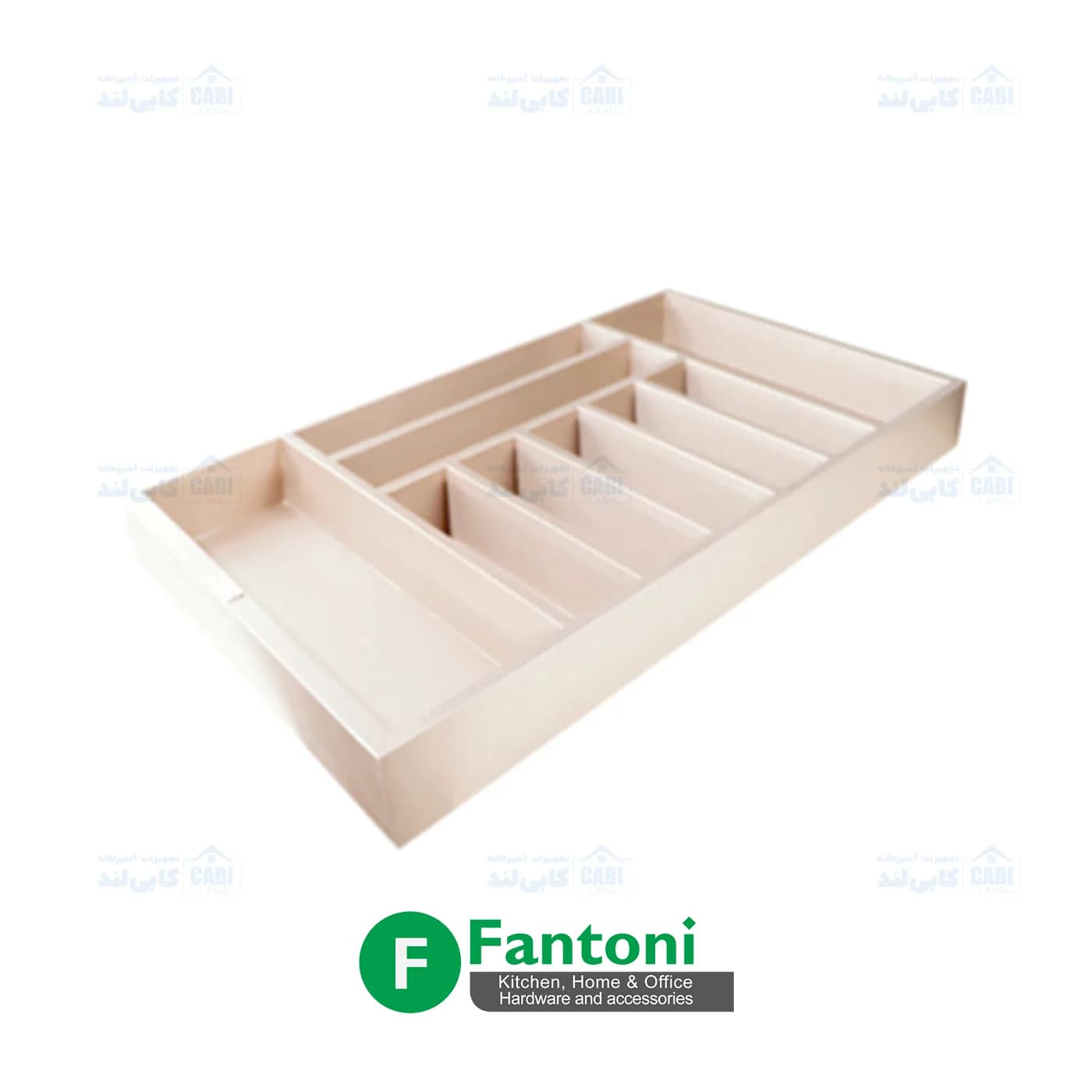 جای قاشق و چنگال چوبی رنگ رزگلد جهت یونیت فانتونی مدل O061 تا O063 — تصویر ۲