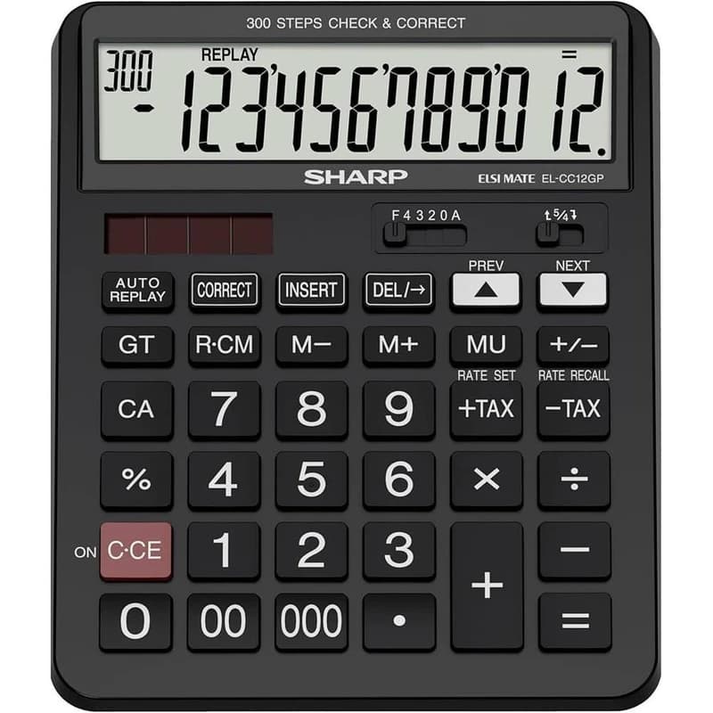 ماشین حساب شارپ مدل EL-CC12GP — تصویر ۶