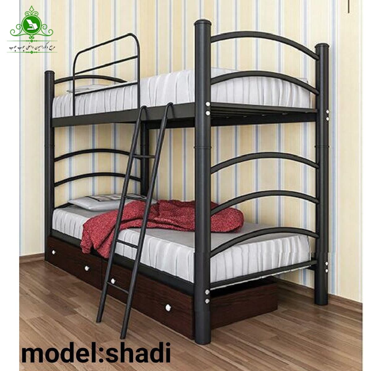 تخت خواب دو طبقه مدل شادی