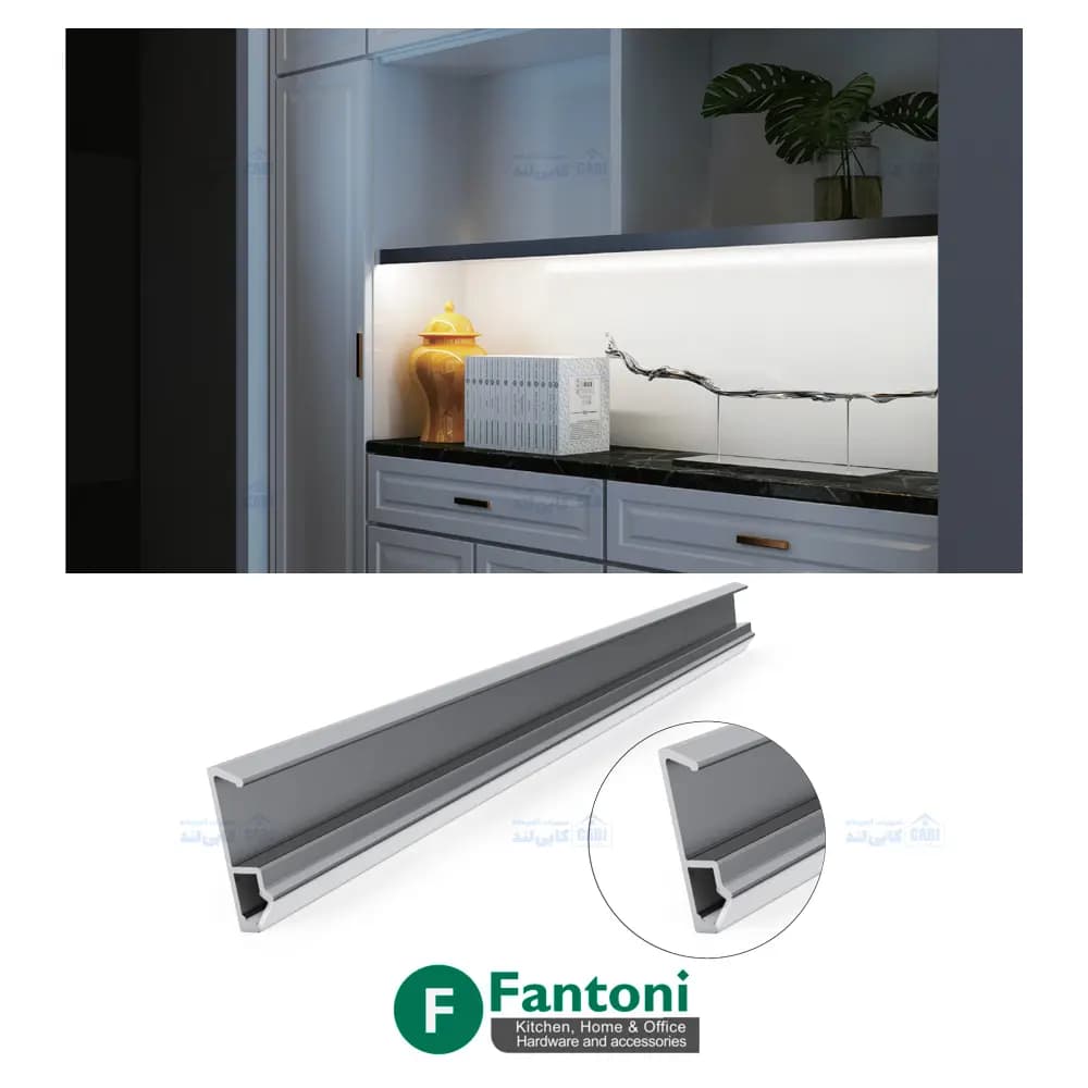 چراغ LED داخل کمد و کابینت جهت جلوی شلف چوبی سایز 60 تا 120 فانتونی N583 تا N585