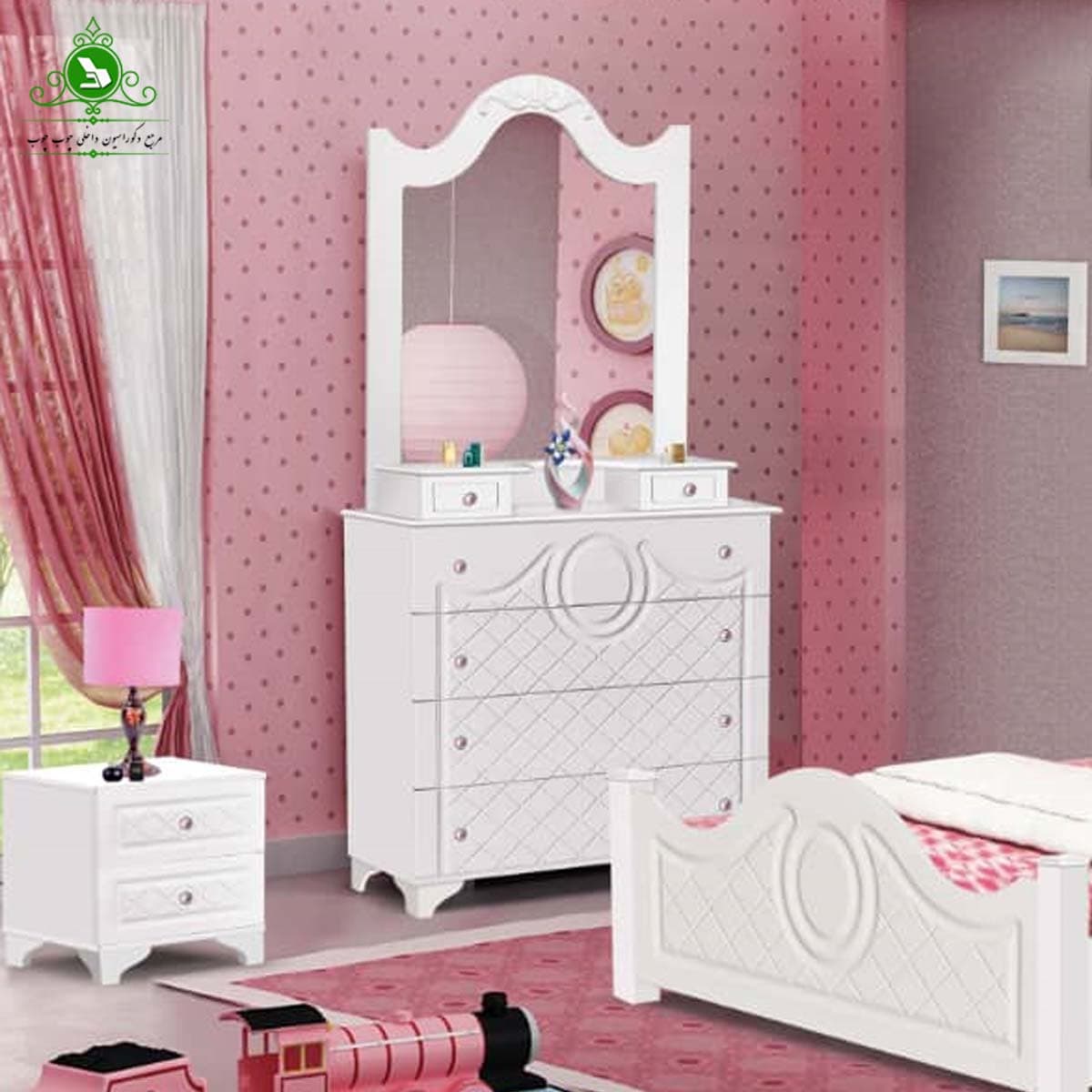 تخت خواب یک نفره MDF وکیوم مدل آرامش — تصویر ۶