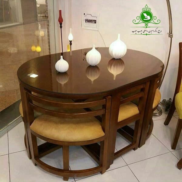 میز ناهارخوری مدل کمجا شش نفره