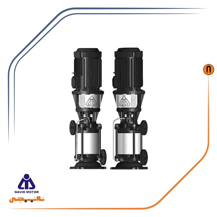 پمپ 20 اسب طبقاتی عمودی نوید موتور مدل WKL 100-1/15KW