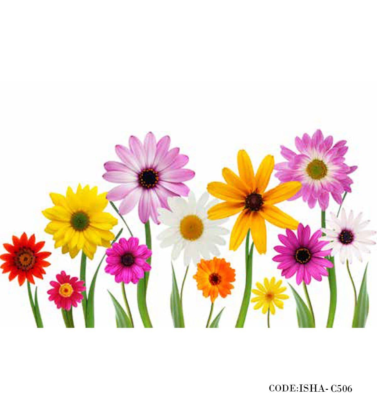 پوستر گل پارچه ای طرح باغ گل