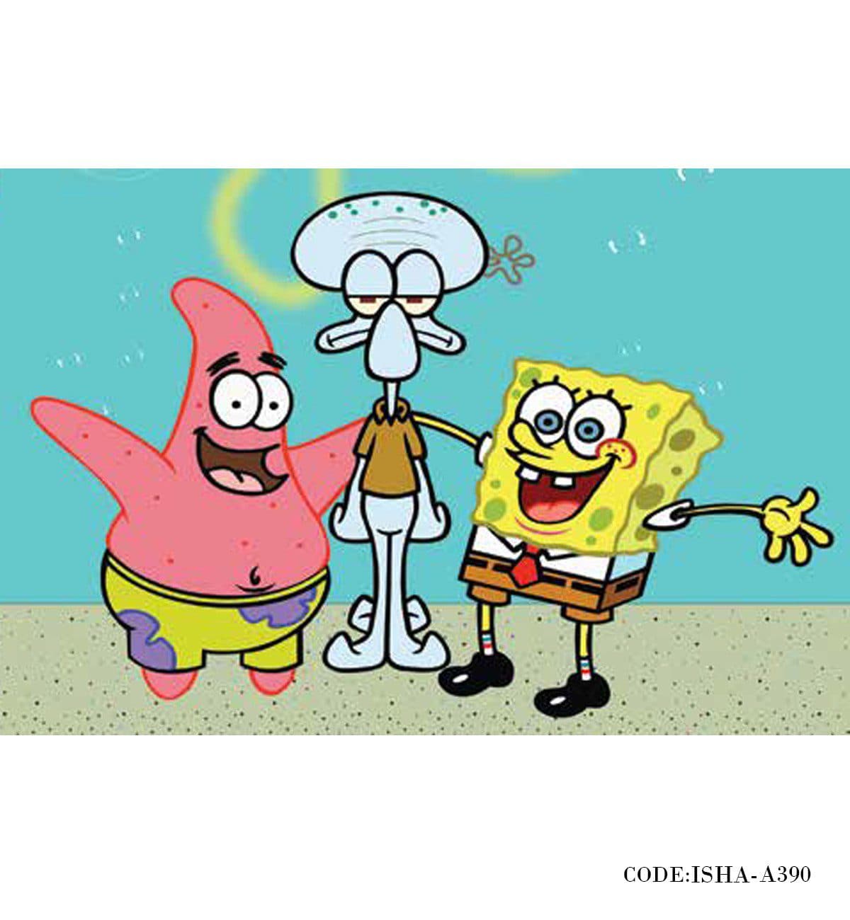 پوستر پارچه ای کودکانه مدل Sponge Bob — تصویر ۳