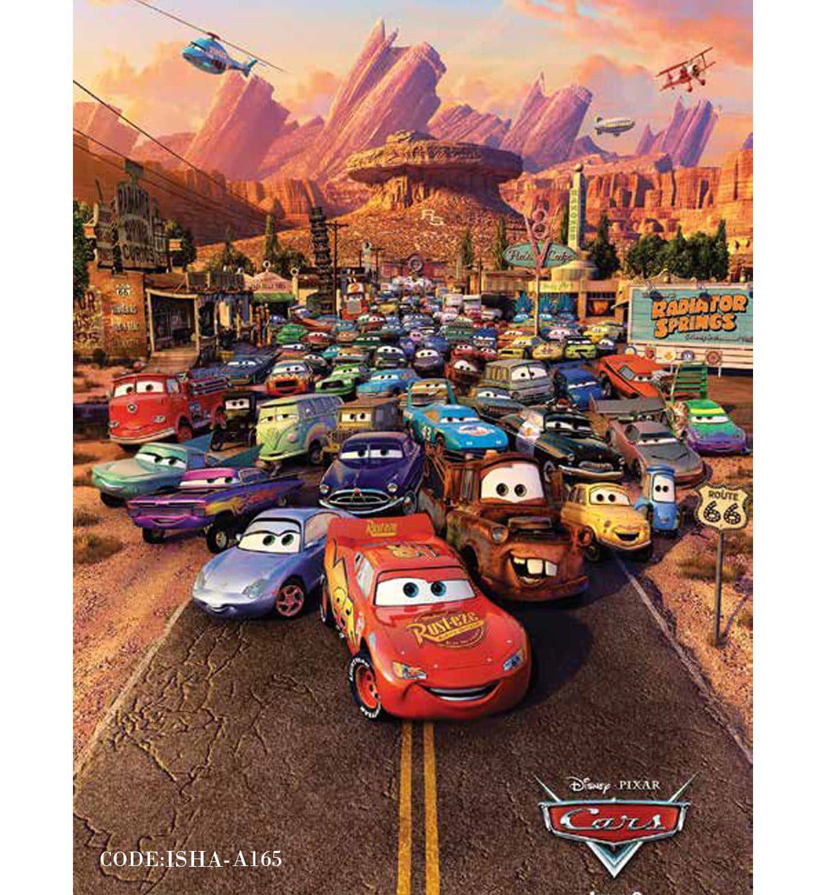 پوستر پارچه ای کودکانه مدل CARS