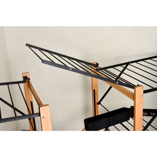 بند رخت چوبی پایه چرخدار لیمون کد 2359 — تصویر ۸