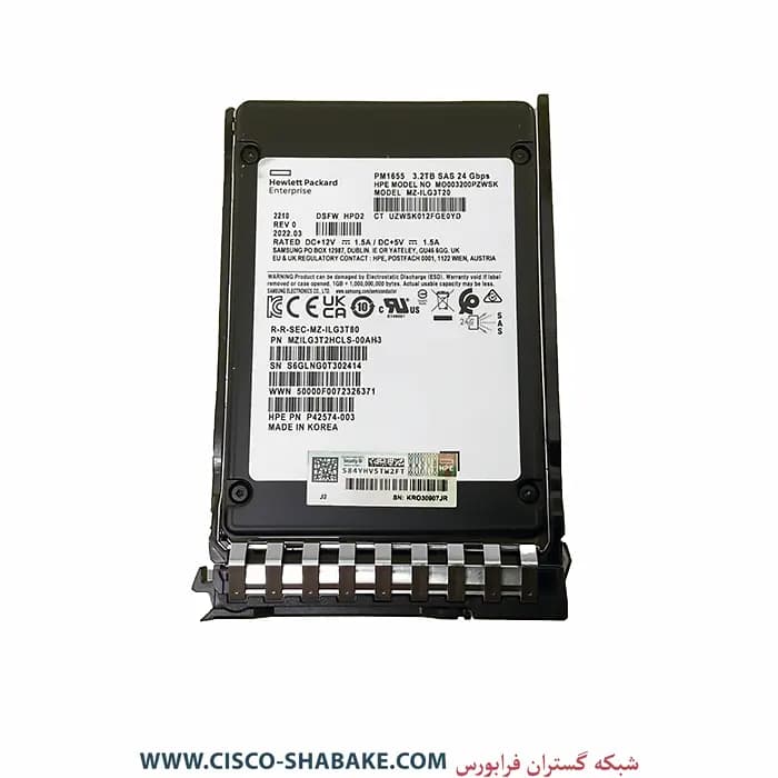 هارد SSD سرور HPE 3.2TB 24G SFF MU BC MV P49053-B21 — تصویر ۸