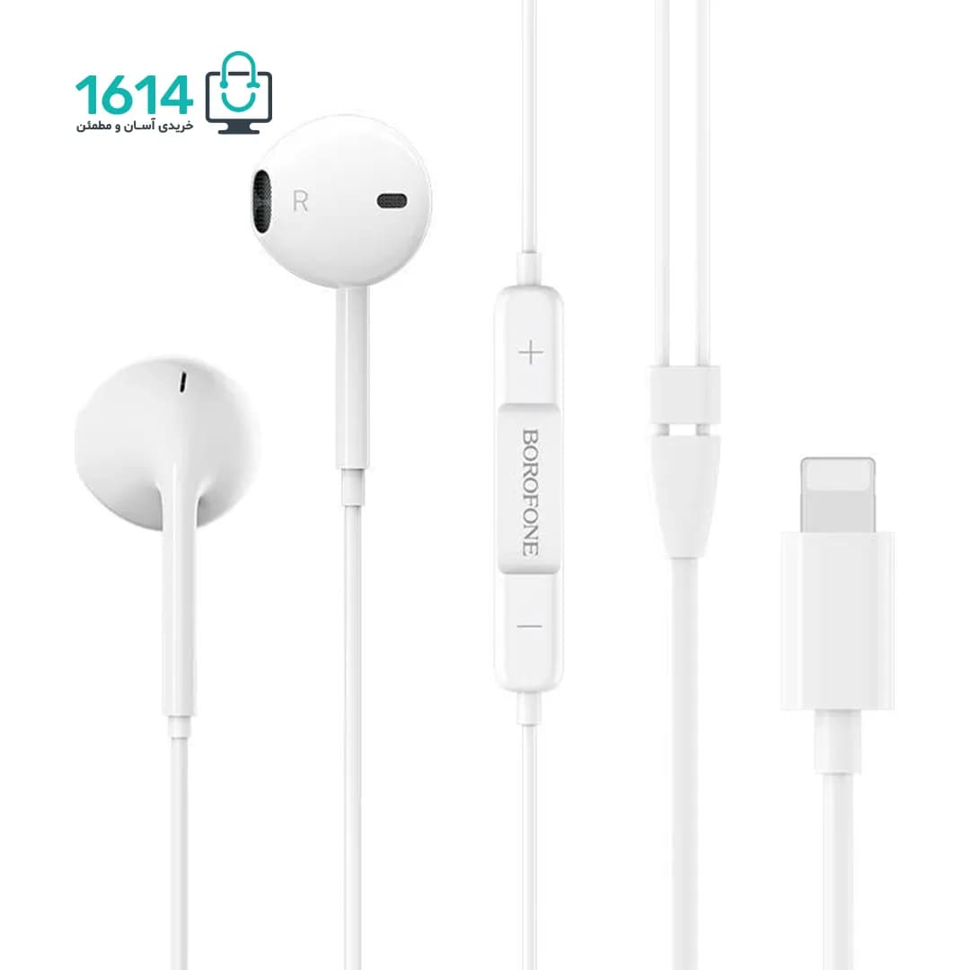 هندزفری سیمی بروفون مدل BM32 Plus لایتنینگ — تصویر ۲