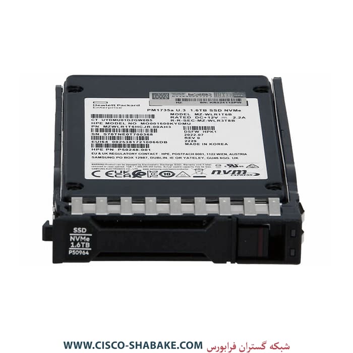 هارد SSD سرور HPE 1.6TB PM1735a NVMe Gen4 MU SFF BC U.3 P50227-B21
