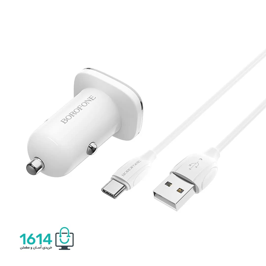 شارژر فندکی بروفون مدل BZ12A QC3.0 با کابل تایپ سی — تصویر ۴