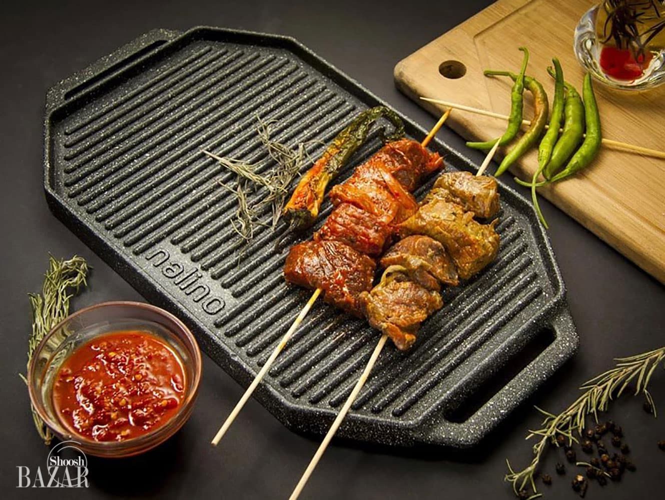 تابه گریل 8 ضلعی مدل ناپولی نالینو کد 01161