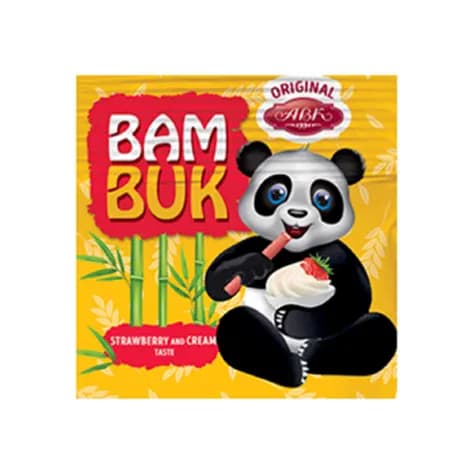 رول بیسکویت بام بوک BAM BUK مدل STRAWBERRY — تصویر ۴