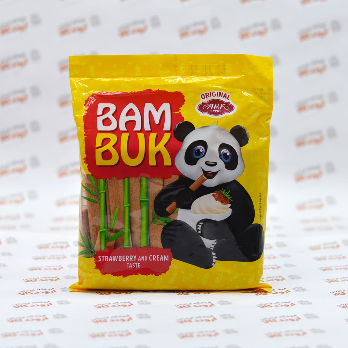 رول بیسکویت بام بوک BAM BUK مدل STRAWBERRY