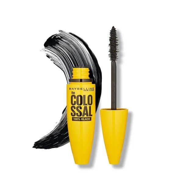ریمل حجم دهنده Colossal 100% Black میبلین