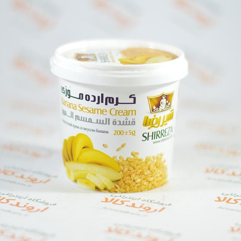 کرم ارده شیررضا SHIRREZA مدل Banana (200gr)