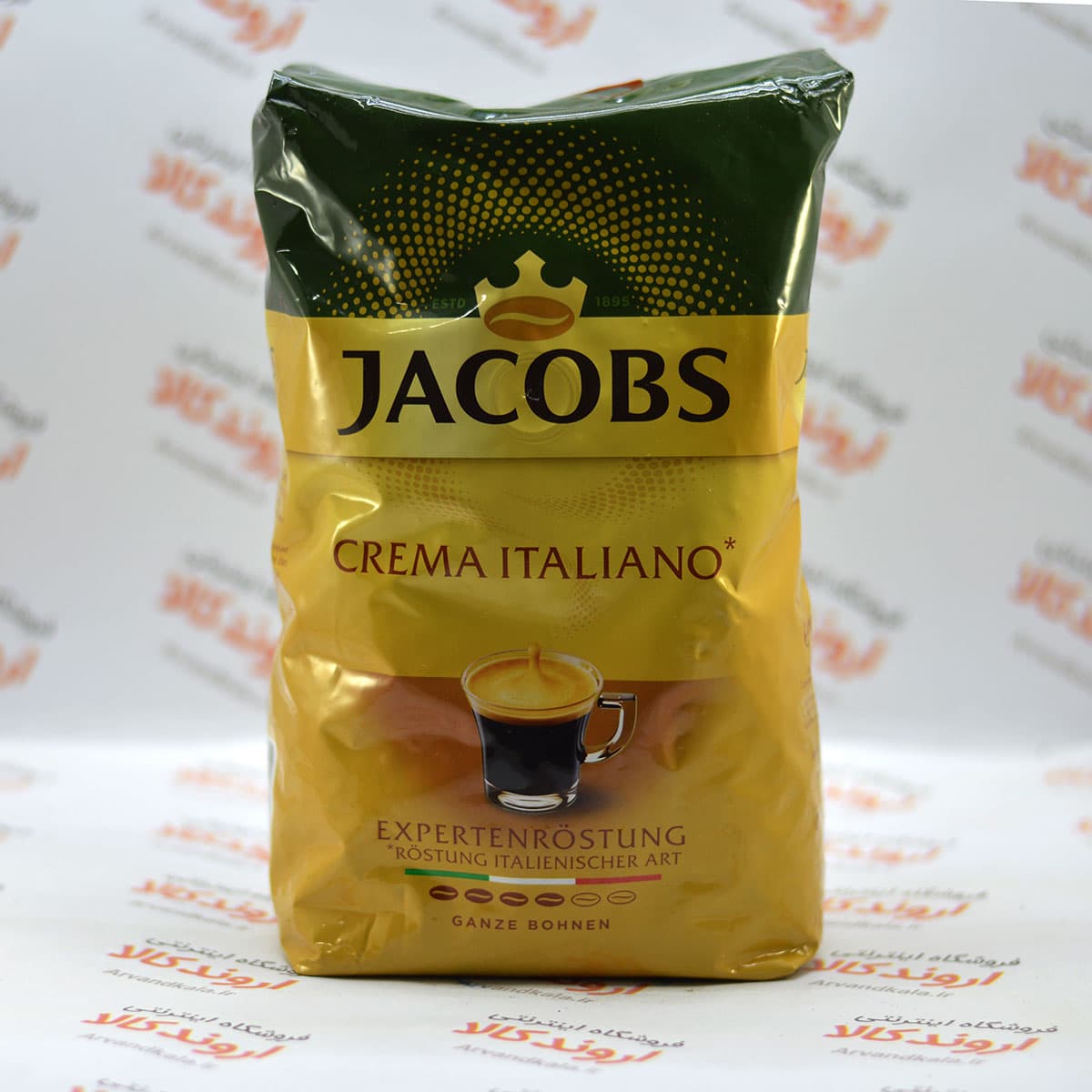 دانه قهوه جاکوبز Jacobs مدل Crema Italiano